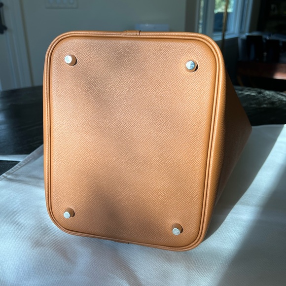 Hermes 2019 limited edition Tressage Gold Epsom Picotin MM - Picture 6 of 12